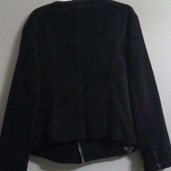 QMack Womens Moto style Velour Jacket - Picture 11 of 11